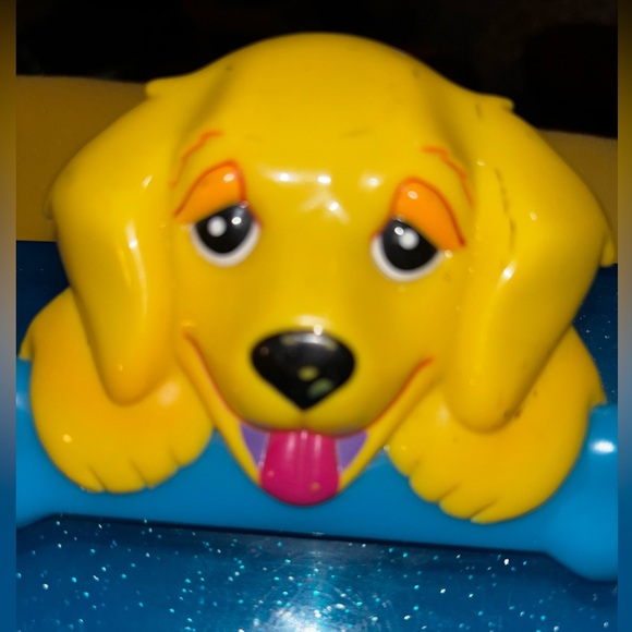 LISA FRANK Vintage CASEY CLIP BOARD Lap Art box Storage Sparkle Glitter - Picture 5 of 9